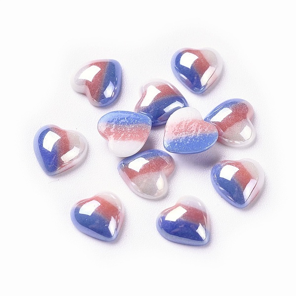 PandaHall Opaque Glass Cabochons, Stripe Pattern, Heart, Colorful, 7x7.5x3mm Glass Heart
PandaHall Opaque Glass Cabochons, Stripe Pattern, Heart, Colorful, 7x7.5x3mm Glass Heart