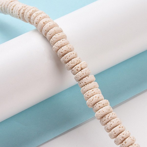 PandaHall Natural Lava Rock Beads Strands, Dyed, Flat Round/Disc, White, 8~8.5x3~4mm, Hole: 2mm, about 54~60 pcs/Strand, 7.87 inch(20 cm)...
PandaHall Natural Lava Rock Beads Strands, Dyed, Flat Round/Disc, White, 8~8.5x3~4mm, Hole: 2mm, about 54~60 pcs/Strand, 7.87 inch(20 cm)...