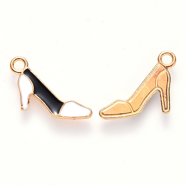 PandaHall Alloy Enamel Charms, High-Heeled Shoes, Light Gold, Black, 13x14x1.5mm, Hole: 1.8mm Alloy+Enamel Shoes Black
PandaHall Alloy Enamel Charms, High-Heeled Shoes, Light Gold, Black, 13x14x1.5mm, Hole: 1.8mm Alloy+Enamel Shoes Black