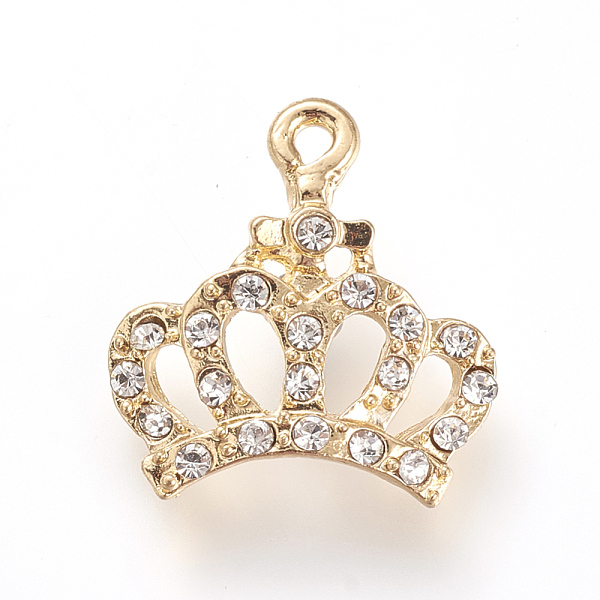 PandaHall Alloy Rhinestone Pendants, Crown, Golden, 20x19x5mm, Hole: 2mm Alloy+Rhinestone Crown
PandaHall Alloy Rhinestone Pendants, Crown, Golden, 20x19x5mm, Hole: 2mm Alloy+Rhinestone Crown