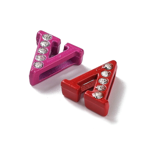 PandaHall Rhinestone Slide Letter Charms, Alloy Intial Letter Beads, Spray Painted, Letter.V, V: 11.5x11x4.5mm, Hole: 1.5x8mm..., Multicolor
PandaHall Rhinestone Slide Letter Charms, Alloy Intial Letter Beads, Spray Painted, Letter.V, V: 11.5x11x4.5mm, Hole: 1.5x8mm..., Multicolor