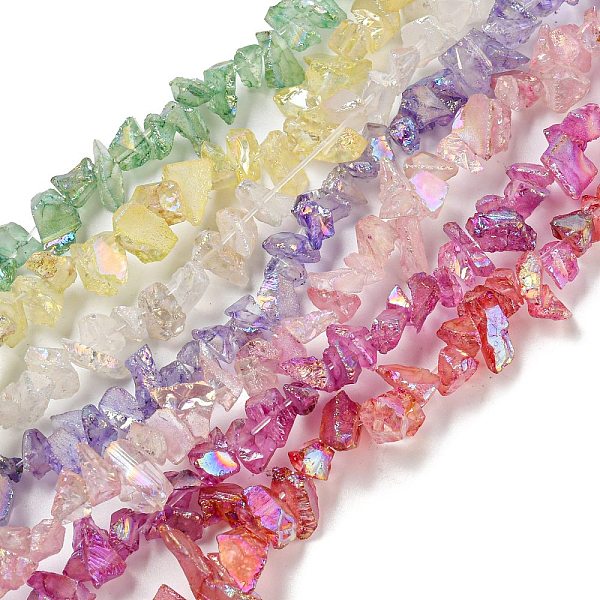 PandaHall Electroplated Natural Quartz Beads Strands, Nuggets, Mixed Color, 2~7x5~14x5~14mm, Hole: 0.8mm, about 80~82pcs/strand, 15.16''..., Multicolor
PandaHall Electroplated Natural Quartz Beads Strands, Nuggets, Mixed Color, 2~7x5~14x5~14mm, Hole: 0.8mm, about 80~82pcs/strand, 15.16''..., Multicolor