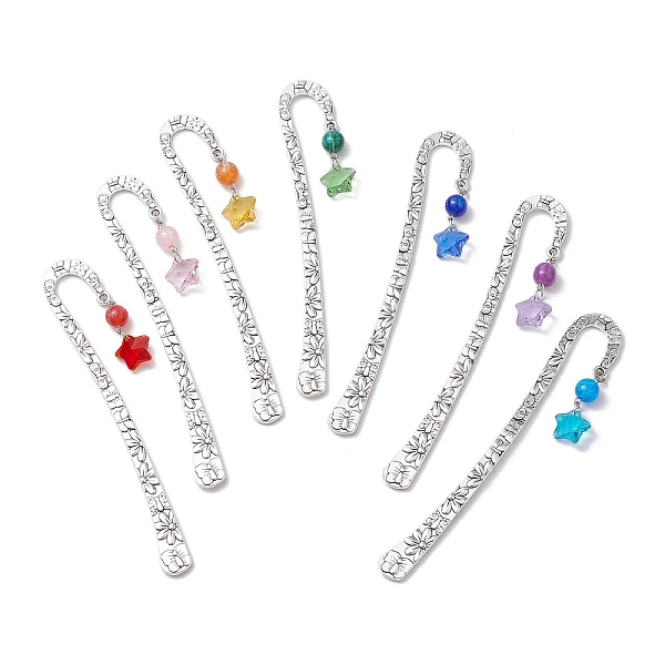 PandaHall 7Pcs 7 Colors Tibetan Style Hook Bookmarks, Star Glass & Round Resin Charms Bookmarks, Mixed Color, 124x20.5x3mm, 1pc/color Alloy..., Multicolor
PandaHall 7Pcs 7 Colors Tibetan Style Hook Bookmarks, Star Glass & Round Resin Charms Bookmarks, Mixed Color, 124x20.5x3mm, 1pc/color Alloy..., Multicolor