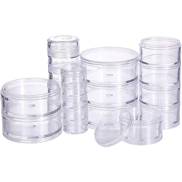 PandaHall BENECREAT Mixed Size Stackable Round Plastic Containers 4 Column(5 Layer/Column) Bead Storage Jars for Beads, Buttons, Crafts and..., Clear
PandaHall BENECREAT Mixed Size Stackable Round Plastic Containers 4 Column(5 Layer/Column) Bead Storage Jars for Beads, Buttons, Crafts and..., Clear