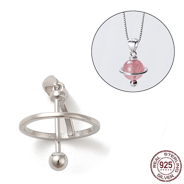 PandaHall Rhodium Plated 925 Sterling Silver Locket Style Planet Pinch Bails, for Pearl Gemstone Beads, with 925 Stamp, Platinum, 15x12.5mm...
PandaHall Rhodium Plated 925 Sterling Silver Locket Style Planet Pinch Bails, for Pearl Gemstone Beads, with 925 Stamp, Platinum, 15x12.5mm...