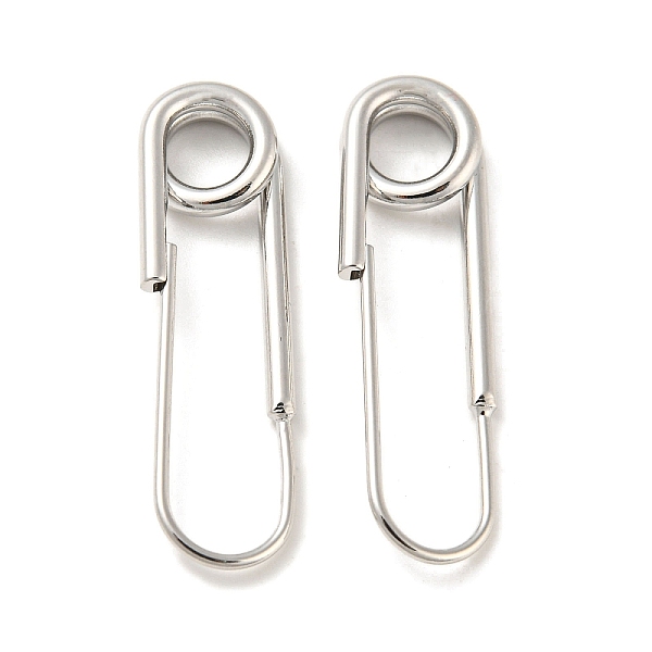 PandaHall Rack Plating Brass Pendants, Paper Clip, Platinum, 36x10x4mm, Hole: 5.5mm Brass
PandaHall Rack Plating Brass Pendants, Paper Clip, Platinum, 36x10x4mm, Hole: 5.5mm Brass