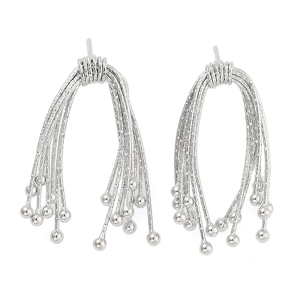 PandaHall Bowknot Brass Tassel Stud Earrings for Women, Platinum, 29.5x21.5x5mm Brass Bowknot
PandaHall Bowknot Brass Tassel Stud Earrings for Women, Platinum, 29.5x21.5x5mm Brass Bowknot