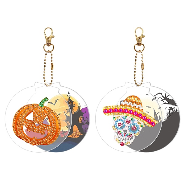 PandaHall DIY Halloween Theme Diamond Painting Keychain Kit, Including Arcylic Board, Bead Chain, Clasp, Resin Rhinestones Bag, Diamond..., Multicolor
PandaHall DIY Halloween Theme Diamond Painting Keychain Kit, Including Arcylic Board, Bead Chain, Clasp, Resin Rhinestones Bag, Diamond..., Multicolor