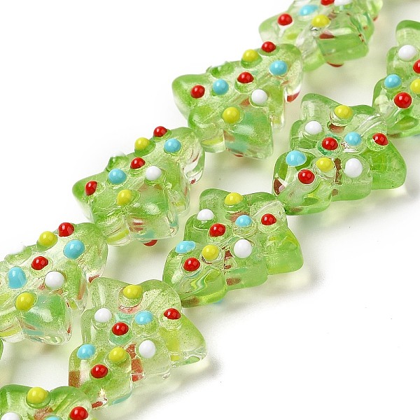 PandaHall Handmade Bumpy Glass Beads Strands, Dyed & Heated, Dyed & Heated, with Enamel, Christmas Trees, Yellow Green...
PandaHall Handmade Bumpy Glass Beads Strands, Dyed & Heated, Dyed & Heated, with Enamel, Christmas Trees, Yellow Green...