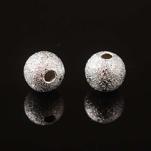PandaHall 6mm Silver Color Plated Brass Textured Beads, Round, Hole: 1mm Brass Round
PandaHall 6mm Silver Color Plated Brass Textured Beads, Round, Hole: 1mm Brass Round