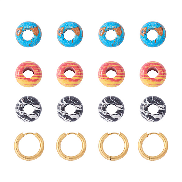 PandaHall Spritewelry DIY Gemstone Beaded Hoop Earring Making Kits, Including Synthetic Malachite Beads, 304 Stainless Steel Huggie Hoop..., Multicolor
PandaHall Spritewelry DIY Gemstone Beaded Hoop Earring Making Kits, Including Synthetic Malachite Beads, 304 Stainless Steel Huggie Hoop..., Multicolor
