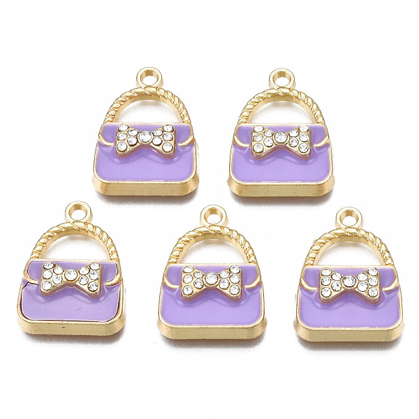 PandaHall Rack Plating Alloy Enamel Pendants, with Crystal Rhinestone, Cadmium Free & Nickel Free & Lead Free, Bag, Medium Purple..., Clear
PandaHall Rack Plating Alloy Enamel Pendants, with Crystal Rhinestone, Cadmium Free & Nickel Free & Lead Free, Bag, Medium Purple..., Clear