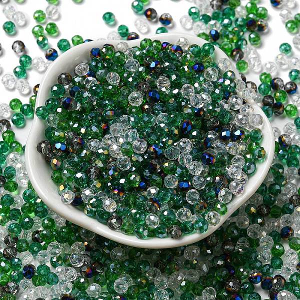 PandaHall Glass Beads, Faceted, Rondelle, Dark Green, 4x3mm, Hole: 0.4mm, about 6800pcs/500g Glass Rondelle
PandaHall Glass Beads, Faceted, Rondelle, Dark Green, 4x3mm, Hole: 0.4mm, about 6800pcs/500g Glass Rondelle