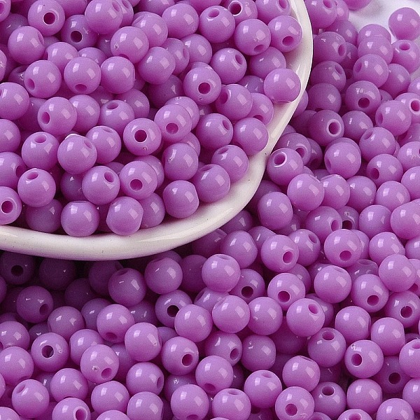 PandaHall Opaque Acrylic Beads, Round, Medium Orchid, 5x4mm, Hole: 1.6mm, about 12500pcs/500g Acrylic Round
PandaHall Opaque Acrylic Beads, Round, Medium Orchid, 5x4mm, Hole: 1.6mm, about 12500pcs/500g Acrylic Round
