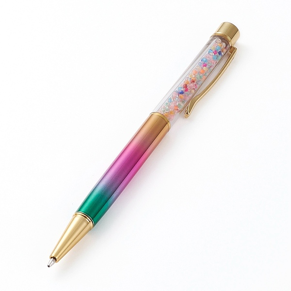 PandaHall Ballpoint Pens, with Transparent Inside Colours Glass Seed Beads inside, Colorful, 14.2x1.35x1cm Plastic
PandaHall Ballpoint Pens, with Transparent Inside Colours Glass Seed Beads inside, Colorful, 14.2x1.35x1cm Plastic