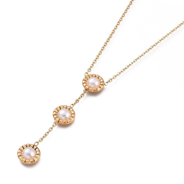 PandaHall Flower 304 Stainless Steel Jewelry Sets, Cable Chains Necklaces and Stud Earrings, with Acrylic Pearl Beads, Ear Nuts and Lobster...
PandaHall Flower 304 Stainless Steel Jewelry Sets, Cable Chains Necklaces and Stud Earrings, with Acrylic Pearl Beads, Ear Nuts and Lobster...