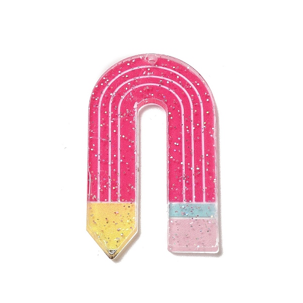 PandaHall Acrylic Pendants, with Glitter Powder, Pencil, Deep Pink, 52.5x30x2mm, Hole: 1.8mm Acrylic Pencil
PandaHall Acrylic Pendants, with Glitter Powder, Pencil, Deep Pink, 52.5x30x2mm, Hole: 1.8mm Acrylic Pencil