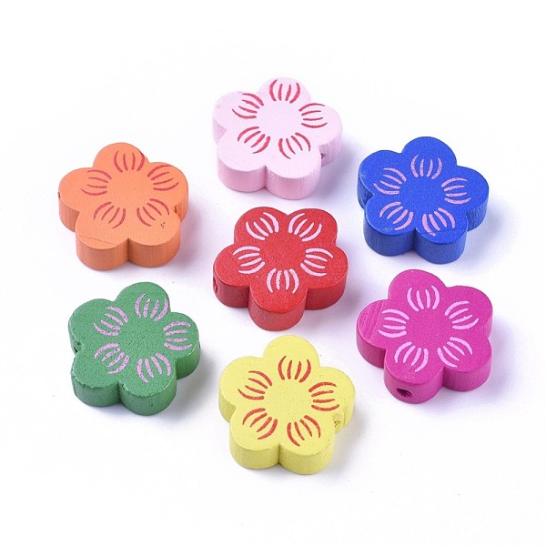 PandaHall Natural Wood Beads, Children's Day Gift Ideas, Dyed, Lovely Flower Beads, Lead Free, Mixed Color, 19x20x5mm, Hole: 2mm, about..., Multicolor
PandaHall Natural Wood Beads, Children's Day Gift Ideas, Dyed, Lovely Flower Beads, Lead Free, Mixed Color, 19x20x5mm, Hole: 2mm, about..., Multicolor