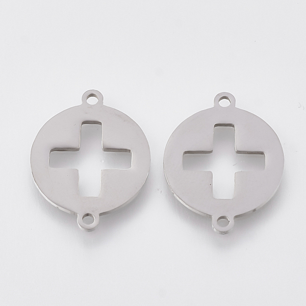 PandaHall 201 Stainless Steel Links connectors, Laser Cut Links, Flat Round with Cross, Stainless Steel Color, 19x15x1mm, Hole: 1mm 201...
PandaHall 201 Stainless Steel Links connectors, Laser Cut Links, Flat Round with Cross, Stainless Steel Color, 19x15x1mm, Hole: 1mm 201...
