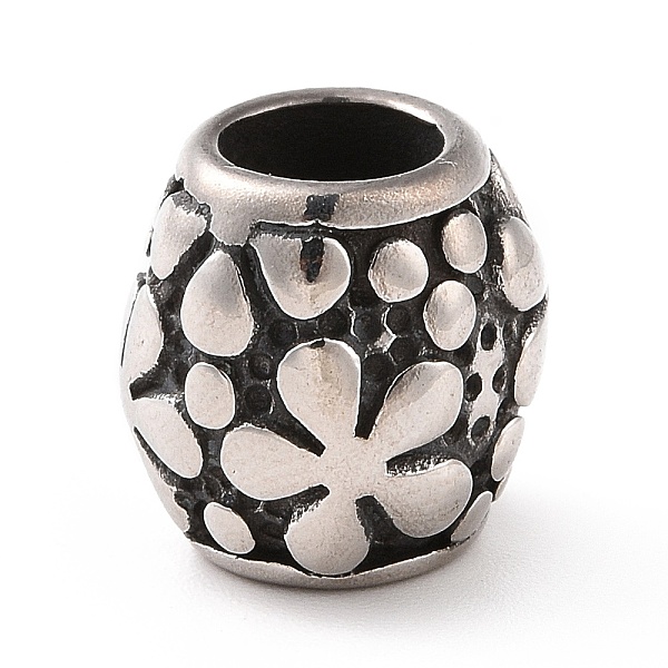 PandaHall 304 Stainless Steel European Beads, Large Hole Beads, Barrel with Flower, Antique Silver, 11x11mm, Hole: 6mm 304 Stainless Steel...
PandaHall 304 Stainless Steel European Beads, Large Hole Beads, Barrel with Flower, Antique Silver, 11x11mm, Hole: 6mm 304 Stainless Steel...