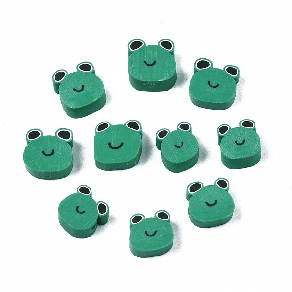 PandaHall Handmade Polymer Clay Beads, Frog, Sea Green, 8~10x7.5~10x3.5~4mm, Hole: 1.2mm Polymer Clay Frog
PandaHall Handmade Polymer Clay Beads, Frog, Sea Green, 8~10x7.5~10x3.5~4mm, Hole: 1.2mm Polymer Clay Frog