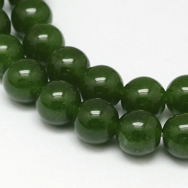 PandaHall Natural TaiWan Jade Bead Strands, Dyed, Round, Dark Green, 10mm, Hole: 1mm, about 38pcs/strand, 15.5 inch TaiWan Jade Round
PandaHall Natural TaiWan Jade Bead Strands, Dyed, Round, Dark Green, 10mm, Hole: 1mm, about 38pcs/strand, 15.5 inch TaiWan Jade Round