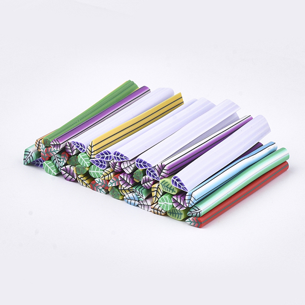 PandaHall Handmade Polymer Clay Nail Art Decoration, Fashion Nail Care, No Hole Tubes, Leaf, Mixed Color, 49~52x5~6x2.5~4mm Polymer Clay..., Multicolor
PandaHall Handmade Polymer Clay Nail Art Decoration, Fashion Nail Care, No Hole Tubes, Leaf, Mixed Color, 49~52x5~6x2.5~4mm Polymer Clay..., Multicolor