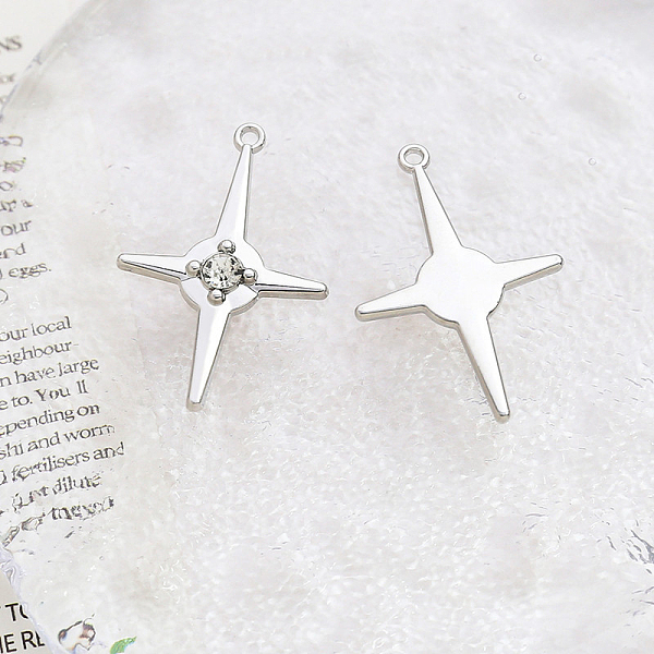 PandaHall Alloy Pendant with Rhinestone, Star Charms, Platinum, Crystal, 34.3x23mm Alloy+Rhinestone Star Clear
PandaHall Alloy Pendant with Rhinestone, Star Charms, Platinum, Crystal, 34.3x23mm Alloy+Rhinestone Star Clear