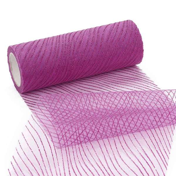 PandaHall Glitter Deco Mesh Ribbons, Tulle Fabric, for Wedding Party Decoration, Skirts Decoration Making, Medium Violet Red, 5.9 inch(15cm)...
PandaHall Glitter Deco Mesh Ribbons, Tulle Fabric, for Wedding Party Decoration, Skirts Decoration Making, Medium Violet Red, 5.9 inch(15cm)...