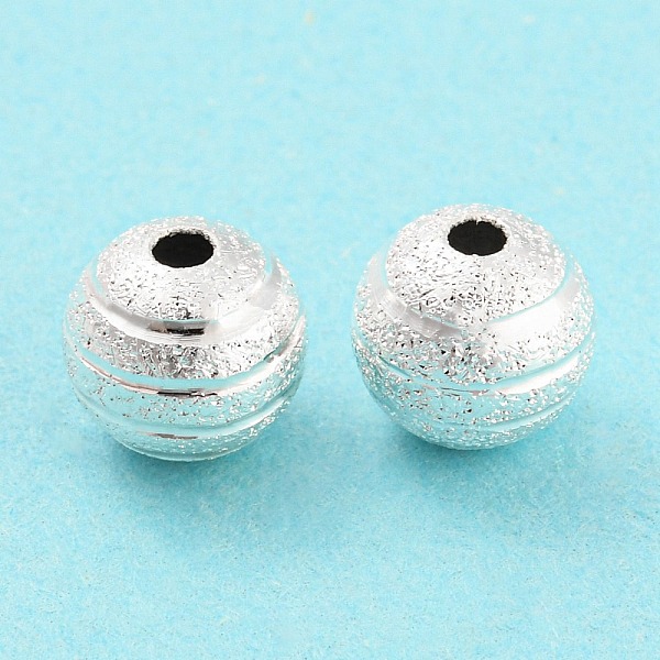 PandaHall Brass Beads, Cadmium Free & Lead Free, Textured, Round, 925 Sterling Silver Plated, 8x7.5mm, Hole: 1.5mm Brass Round
PandaHall Brass Beads, Cadmium Free & Lead Free, Textured, Round, 925 Sterling Silver Plated, 8x7.5mm, Hole: 1.5mm Brass Round