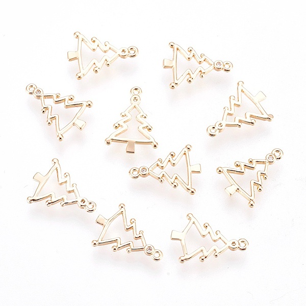 PandaHall Brass Charms, Nickel Free, Real 18K Gold Plated, Christmas Tree, 11.5x9x1mm, Hole: 0.5mm Brass Tree
PandaHall Brass Charms, Nickel Free, Real 18K Gold Plated, Christmas Tree, 11.5x9x1mm, Hole: 0.5mm Brass Tree
