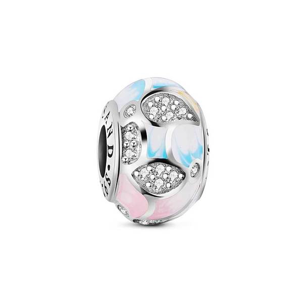 PandaHall TINYSAND Pink Petal Glitter Rondelle Rhodium Plated 925 Sterling Silver European Beads, Large Hole Beads, with Cubic Zirconia and...
PandaHall TINYSAND Pink Petal Glitter Rondelle Rhodium Plated 925 Sterling Silver European Beads, Large Hole Beads, with Cubic Zirconia and...