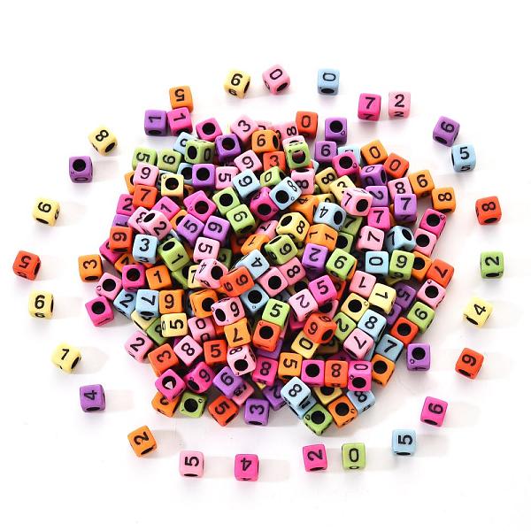 PandaHall Opaque Mixed Colors Acrylic Beads, Cube with Black Number, 6x6x6mm, Hole: 3.5mm, 300pcs/set Acrylic Cube Multicolor
PandaHall Opaque Mixed Colors Acrylic Beads, Cube with Black Number, 6x6x6mm, Hole: 3.5mm, 300pcs/set Acrylic Cube Multicolor