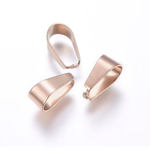 PandaHall Ion Plating(IP) 304 Stainless Steel Snap on Bails, Rose Gold, 7x4x3mm, Inner: 6x3mm 304 Stainless Steel
PandaHall Ion Plating(IP) 304 Stainless Steel Snap on Bails, Rose Gold, 7x4x3mm, Inner: 6x3mm 304 Stainless Steel