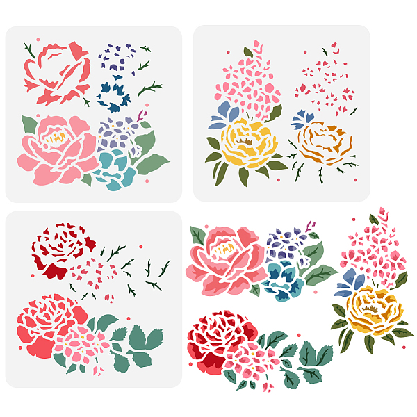 PandaHall 3Pcs 3 Styles PET Hollow Out Drawing Painting Stencils, for DIY Scrapbook, Photo Album, Number & Letter, Flower, 150x150mm...
PandaHall 3Pcs 3 Styles PET Hollow Out Drawing Painting Stencils, for DIY Scrapbook, Photo Album, Number & Letter, Flower, 150x150mm...