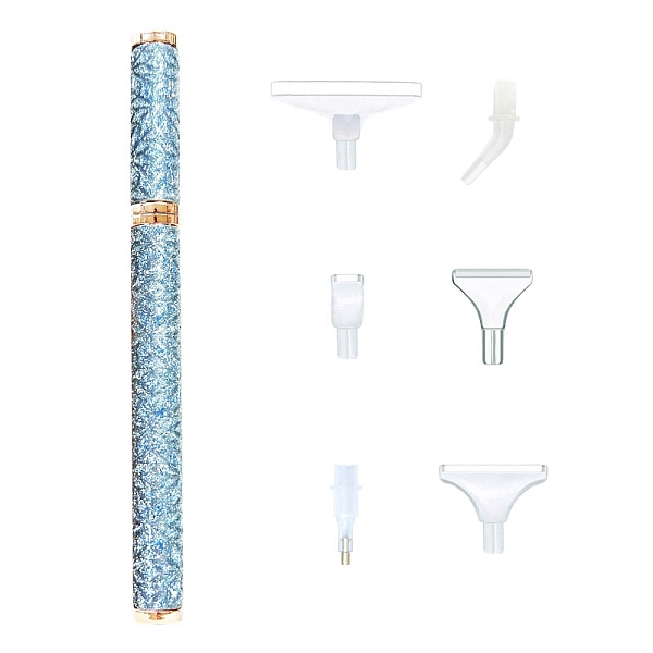 PandaHall 6-Style Head Plastic Diamond Painting Point Drill Pen, Diamond Painting Tools, Sky Blue, 60x220x15mm Plastic Pen
PandaHall 6-Style Head Plastic Diamond Painting Point Drill Pen, Diamond Painting Tools, Sky Blue, 60x220x15mm Plastic Pen