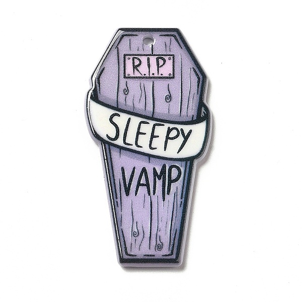 PandaHall Acrylic Pendants, Tombstone Theme Charms, Word, 46x24x2.5mm, Hole: 2mm Acrylic Word
PandaHall Acrylic Pendants, Tombstone Theme Charms, Word, 46x24x2.5mm, Hole: 2mm Acrylic Word