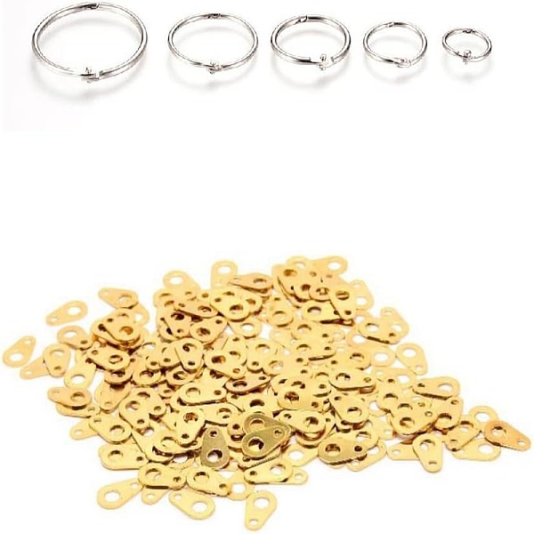 PandaHall AHANDMAKER DIY Jewelry Making Finding Kit, Including Brass Chain Tabs, Iron Loose Book Binder Hinged Rings, Platinum & Golden...
PandaHall AHANDMAKER DIY Jewelry Making Finding Kit, Including Brass Chain Tabs, Iron Loose Book Binder Hinged Rings, Platinum & Golden...