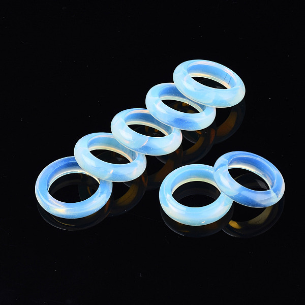 PandaHall Opalite Plain Band Ring, Gemstone Jewelry for Women, US Size 5 1/2(16.1mm)~US Size 8 3/4(18.7mm) Opalite
PandaHall Opalite Plain Band Ring, Gemstone Jewelry for Women, US Size 5 1/2(16.1mm)~US Size 8 3/4(18.7mm) Opalite