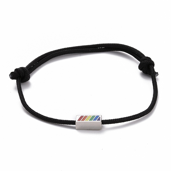 PandaHall Rainbow Pride Bracelet, Rectangle Beads Adjustable Cord Bracelet for Men Women, Black, Inner Diameter: 1-7/8~3-1/2 inch...
PandaHall Rainbow Pride Bracelet, Rectangle Beads Adjustable Cord Bracelet for Men Women, Black, Inner Diameter: 1-7/8~3-1/2 inch...