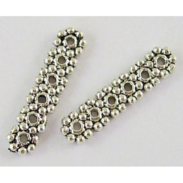 PandaHall Tibetan Style Alloy Spacer Bars, Rectangle, Lead Free & Cadmium Free, 6-Hole, Antique Silver, 20x5mm, Hole: 1mm Alloy Rectangle
PandaHall Tibetan Style Alloy Spacer Bars, Rectangle, Lead Free & Cadmium Free, 6-Hole, Antique Silver, 20x5mm, Hole: 1mm Alloy Rectangle