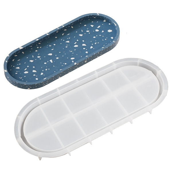 PandaHall DIY Oval Storage Tray Silicone Molds, Resin Casting Molds, For UV Resin, Epoxy Resin Craft Making, White, 329x146x18mm Silicone...
PandaHall DIY Oval Storage Tray Silicone Molds, Resin Casting Molds, For UV Resin, Epoxy Resin Craft Making, White, 329x146x18mm Silicone...