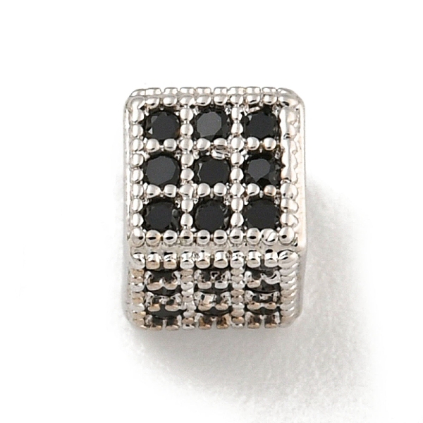 PandaHall Brass Micro Pave Black Cubic Zirconia Beads, Cube, Platinum, 4.5x4.5x4.5mm, Hole: 2.4mm Brass+Cubic Zirconia Cube Black
PandaHall Brass Micro Pave Black Cubic Zirconia Beads, Cube, Platinum, 4.5x4.5x4.5mm, Hole: 2.4mm Brass+Cubic Zirconia Cube Black