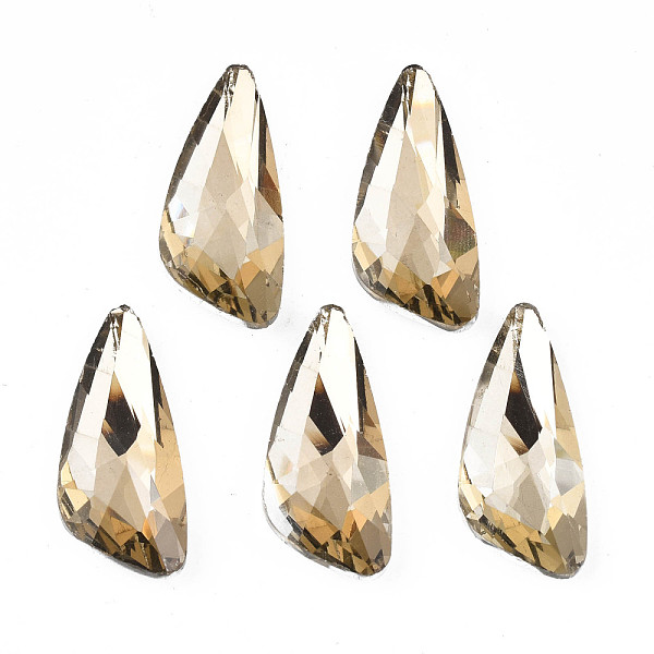 PandaHall Electroplated Glass Cabochons, Silver Plated Back, Faceted, Teardrop, Tan, 32x14x6mm Glass Teardrop Orange
PandaHall Electroplated Glass Cabochons, Silver Plated Back, Faceted, Teardrop, Tan, 32x14x6mm Glass Teardrop Orange