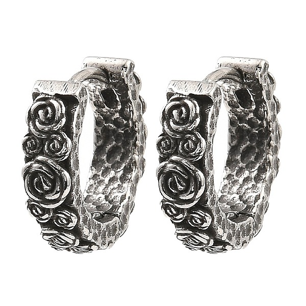 PandaHall 316 Surgical Stainless Steel Hoop Earrings, Antique Silver, 15.5x17x4.5mm 316 Surgical Stainless Steel
PandaHall 316 Surgical Stainless Steel Hoop Earrings, Antique Silver, 15.5x17x4.5mm 316 Surgical Stainless Steel