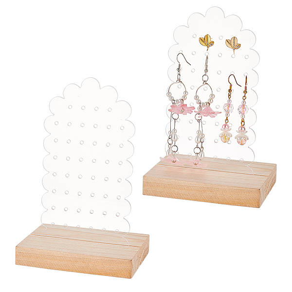 PandaHall Transparent Acrylic Earring Diaplay Stands, Earring Organizer Holder with Wooden Base, Flower Pattern, 10x7x15.7cm Acrylic Flower
PandaHall Transparent Acrylic Earring Diaplay Stands, Earring Organizer Holder with Wooden Base, Flower Pattern, 10x7x15.7cm Acrylic Flower