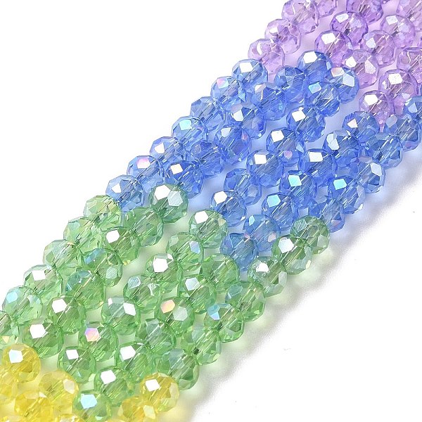 PandaHall Transparent Electroplate Glass Beads Strands, AB Color Plated, Faceted, Abacus, Colorful, 4~5x3~3.5mm, Hole: 1mm, about...
PandaHall Transparent Electroplate Glass Beads Strands, AB Color Plated, Faceted, Abacus, Colorful, 4~5x3~3.5mm, Hole: 1mm, about...