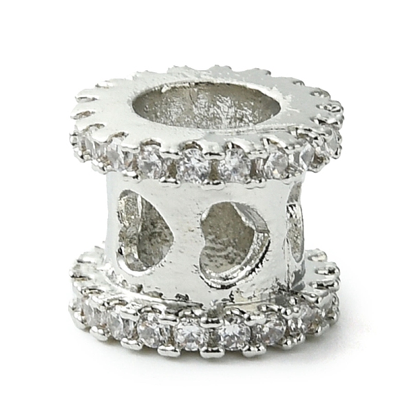 PandaHall Rack Plating Brass Micro Pave Clear Cubic Zirconia European Beads, Long-Lasting Plated, Lead Free & Cadmium Free, Column with...
PandaHall Rack Plating Brass Micro Pave Clear Cubic Zirconia European Beads, Long-Lasting Plated, Lead Free & Cadmium Free, Column with...