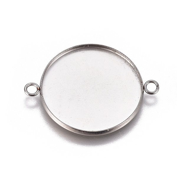 PandaHall 304 Stainless Steel Cabochon Connector Settings, Plain Edge Bezel Cups, Flat Round, Stainless Steel Color, Tray: 25mm, 34x26.8x2mm...
PandaHall 304 Stainless Steel Cabochon Connector Settings, Plain Edge Bezel Cups, Flat Round, Stainless Steel Color, Tray: 25mm, 34x26.8x2mm...