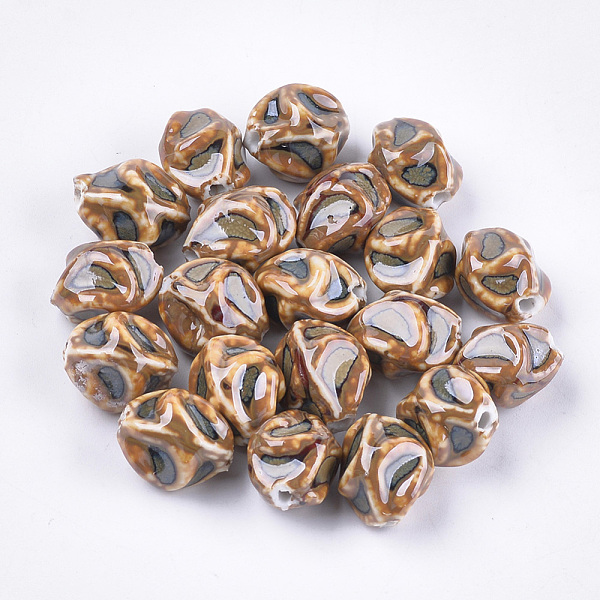PandaHall Handmade Porcelain Beads, Fancy Antique Glazed Porcelain, Twist, Peru, 17x14x14mm, Hole: 2.5mm Porcelain Twist Brown
PandaHall Handmade Porcelain Beads, Fancy Antique Glazed Porcelain, Twist, Peru, 17x14x14mm, Hole: 2.5mm Porcelain Twist Brown